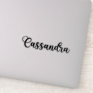 Sticker Cassandra Nom - Calligraphie manuscrite