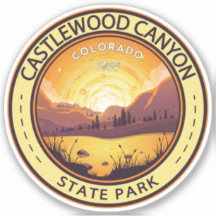 Sticker Castlewood Canyon State Park Colorado Badge