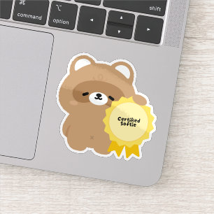 Sticker Castor tendre certifié