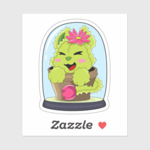 Sticker Cat Cactus