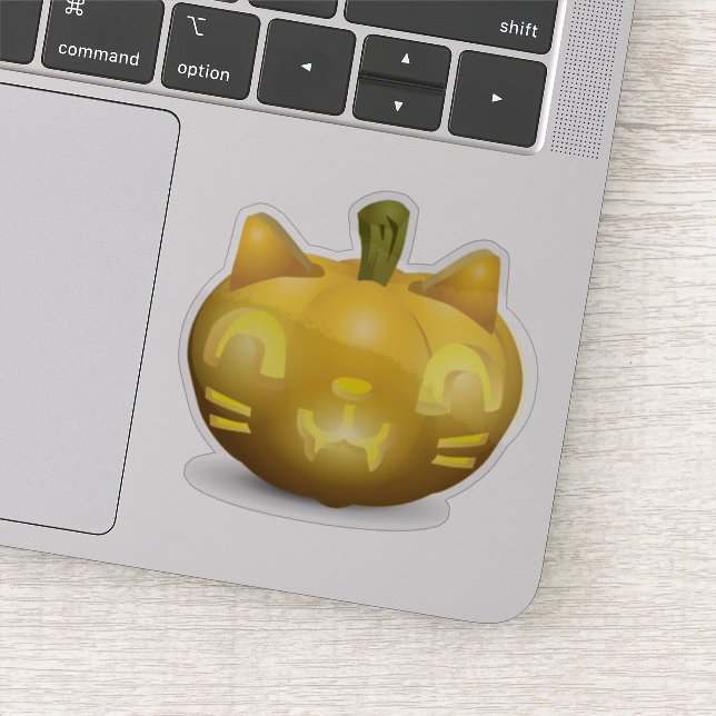 Sticker Cat Jack-o'-lantern (Détail)