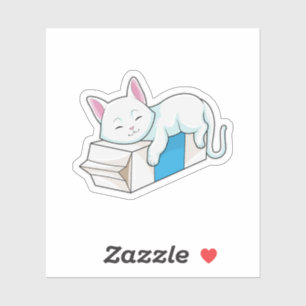 Sticker Cat with Milk