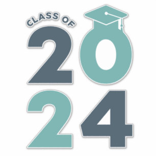 Sticker Catégorie de 2024 Conception de la graduation