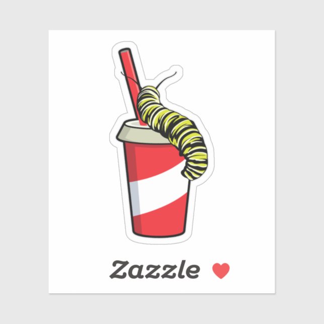 Sticker Caterpillar (Feuille)