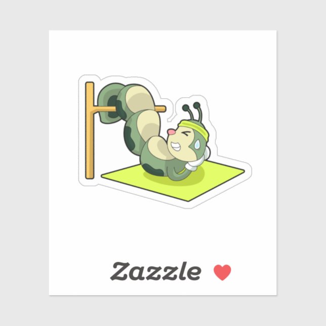 Sticker Caterpillar ABS Workout Fitness (Feuille)