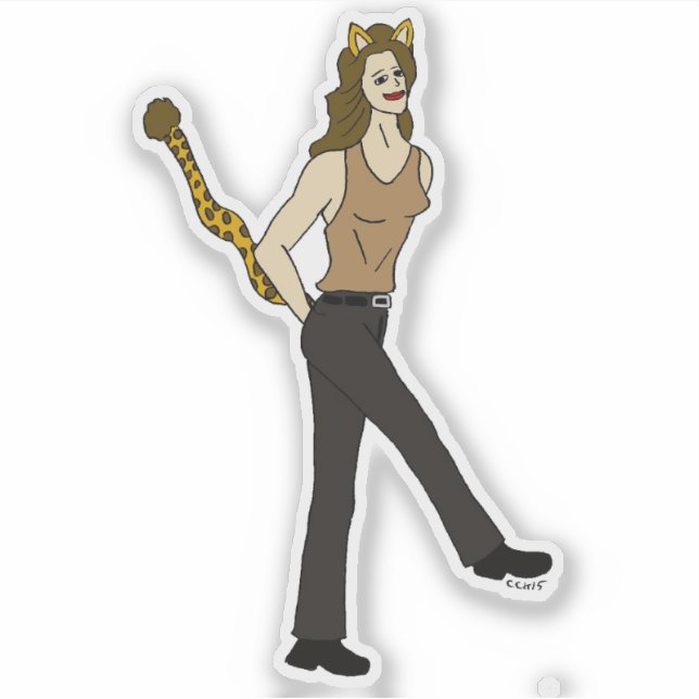 Sticker catgirl (Devant)