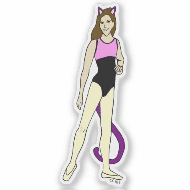 Sticker catgirl (Devant)