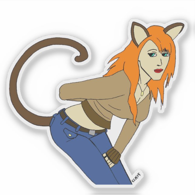 Sticker catgirl (Devant)