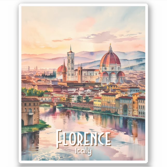 Sticker Cathédrale de la coupole de Florence sur mesure en (Devant)