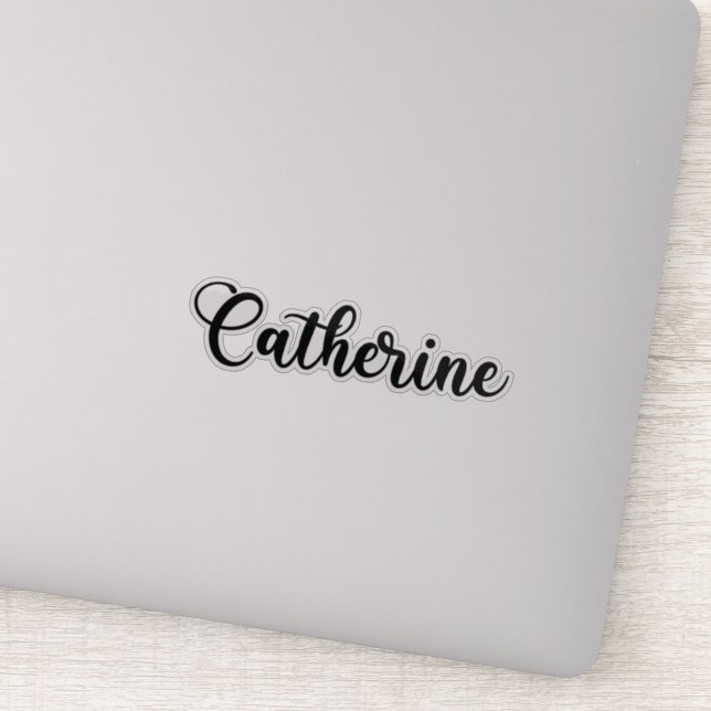 Sticker Catherine Nom - Calligraphie manuscrite (Détail)