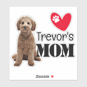 Sticker Cavoodle Maman personnalisée
