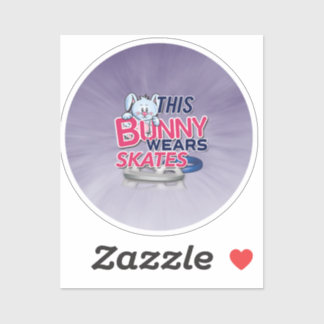 Sticker 'Ce Lapin Porte Des Patins'