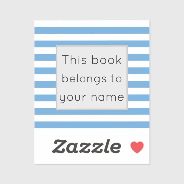 Sticker Ce livre appartient à (Feuille)