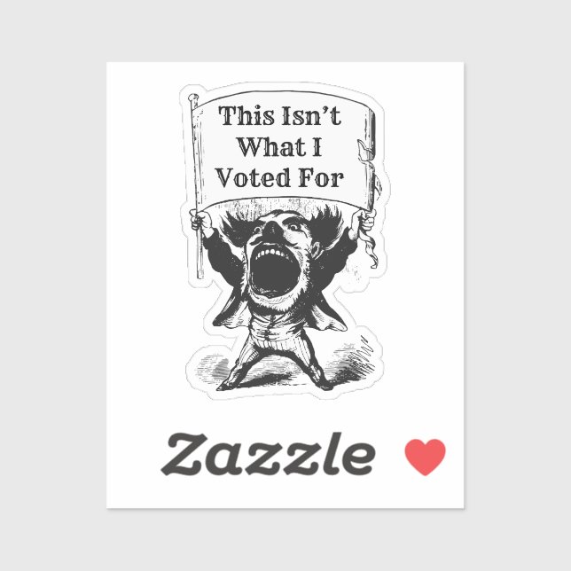 Sticker Ce n'est pas ce pour quoi j'ai voté (Feuille)