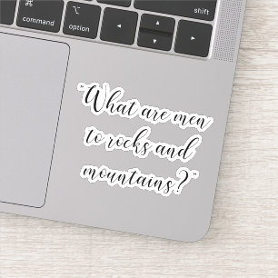 Sticker Ce qui sont des hommes aux roches et aux montagnes