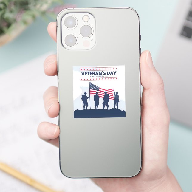 Sticker Célébration des héros d'Amérique – Jour des vétéra (Téléphone)