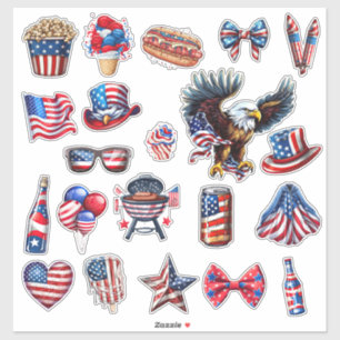 Sticker Célébration festive du 4 juillet