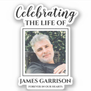 Sticker Célébration Moderne De La Vie Avec Mémorial Photo