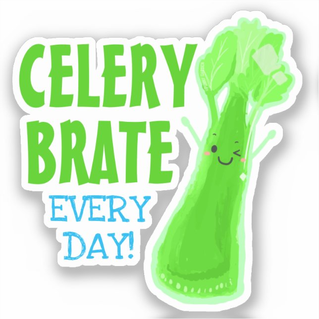 Sticker Celerybrate tous les jours - Jardin Punny (Recto)