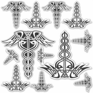 Sticker Celtic Knot Caduceus