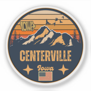 Sticker Centerville, Iowa, États-Unis