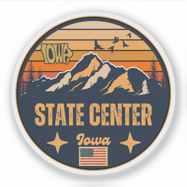 Sticker Centre d'État, Iowa (Devant)