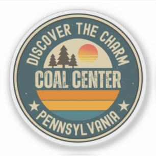Sticker Centre du Charbon, Pennsylvanie