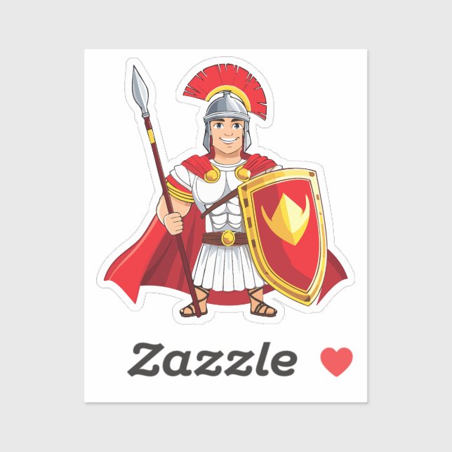Sticker centurion romain (Feuille)