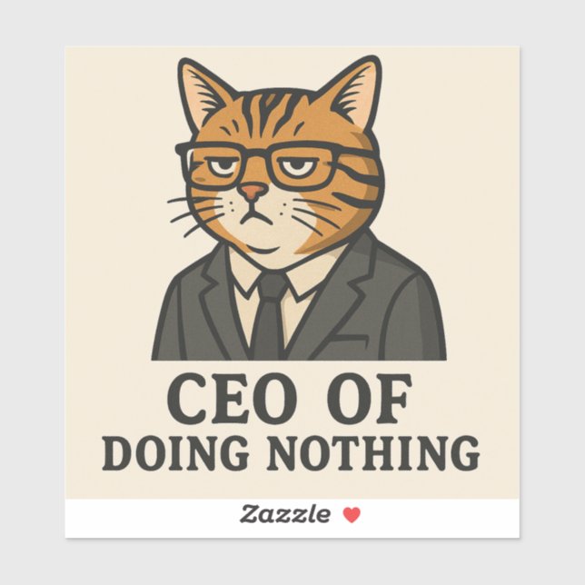 STICKER CEO OF DOING NOTHING (Feuille)