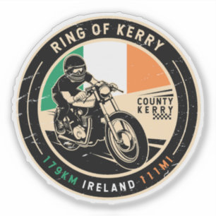Sticker Cercle de la moto Kerry Irlande