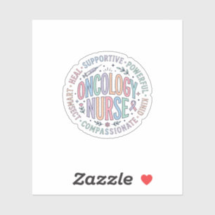 Sticker Cercle d'infirmière en oncologie Citation Concepti