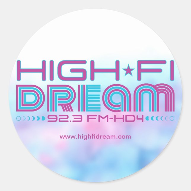 Sticker Cercle High Fi Dream (Devant)