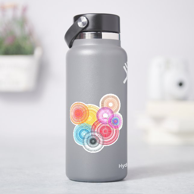 Sticker Cercles multicolores (HydroFlask)