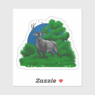 Sticker Cerf de Nuit   