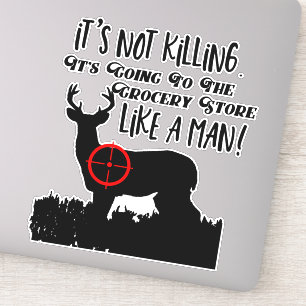 Sticker Cerfs communs drôles de mâle de citation d'homme
