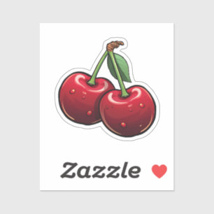 Sticker Cerise de dessin animé