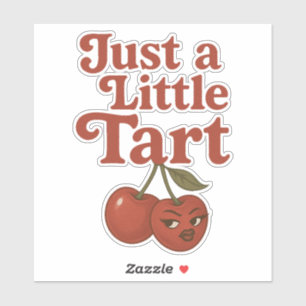 Sticker Cerise Sassy Juste un peu acidulée Retro Rouge & R