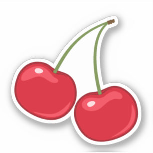 Sticker Cerises rouges