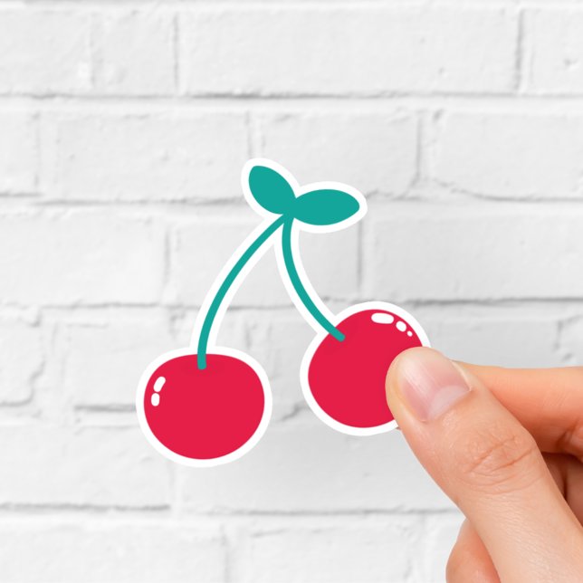 Sticker Cerises sur une tige (Créateur téléchargé)
