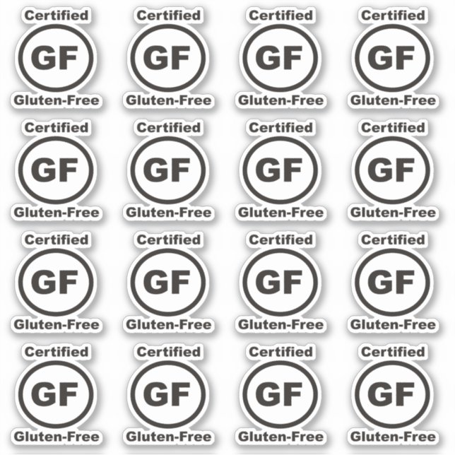 Sticker Certifié sans gluten (Devant)