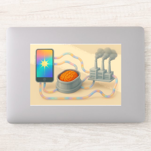 Sticker Cerveau — Appareil — Circuit d'usine (Ordinateur)