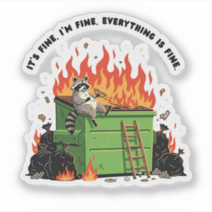 Sticker C'est Bien Brasier de Poubelle