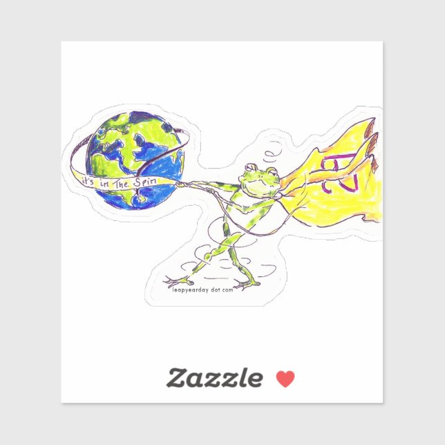 STICKER C'EST DANS L'ANNÉE SPIN - LEAP (Feuille)