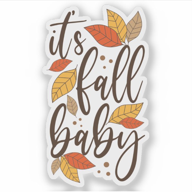 Sticker C'est Fall Baby (Devant)
