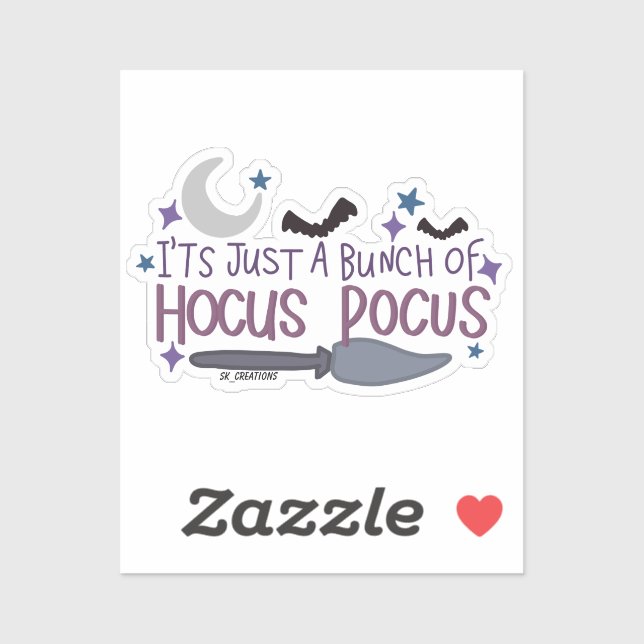 Sticker C'est juste un tas de Hocus Pocus (Feuille)