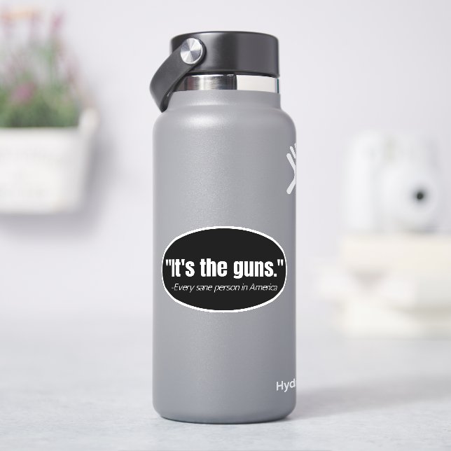 Sticker C'est la citation de Vinyl Decal de Guns Anti-Gun  (HydroFlask)