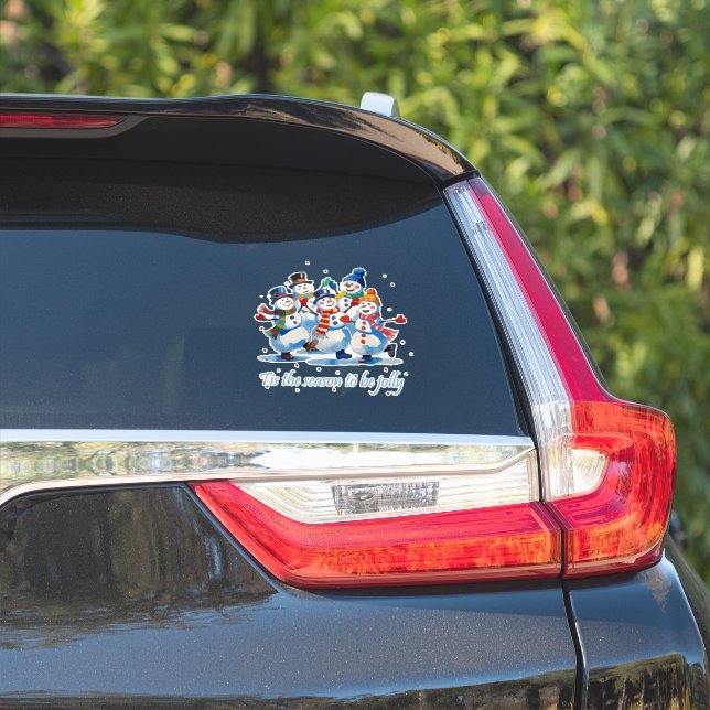 Sticker C'est la saison d'être joyeux Danse joyeuse des bo (Côté voiture)