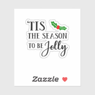 Sticker C'est la saison d'être le gui de Noël
