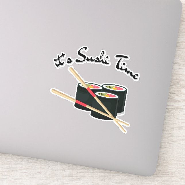 Sticker C'est l'heure du sushi, sushi (Détail)