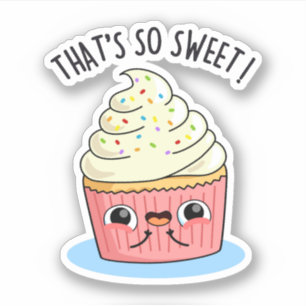 Sticker C'est tellement doux, drôle, un jeu de Cupcake Spr